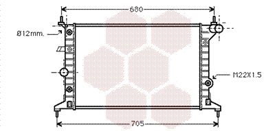 VAN WEZEL Jäähdytin,moottorin jäähdytys 37002219